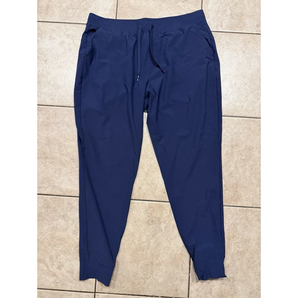 Greyson Joggers Mens Large Nightwolf Flyweight Blue Golf Pants Performance